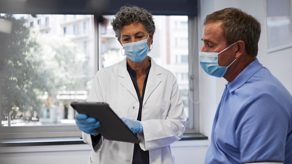 Doctor consulting with a patient