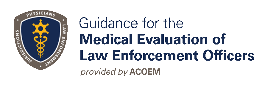 ACOEM Guidance for the Medical Evaluation of Law Enforcement Officers logo
