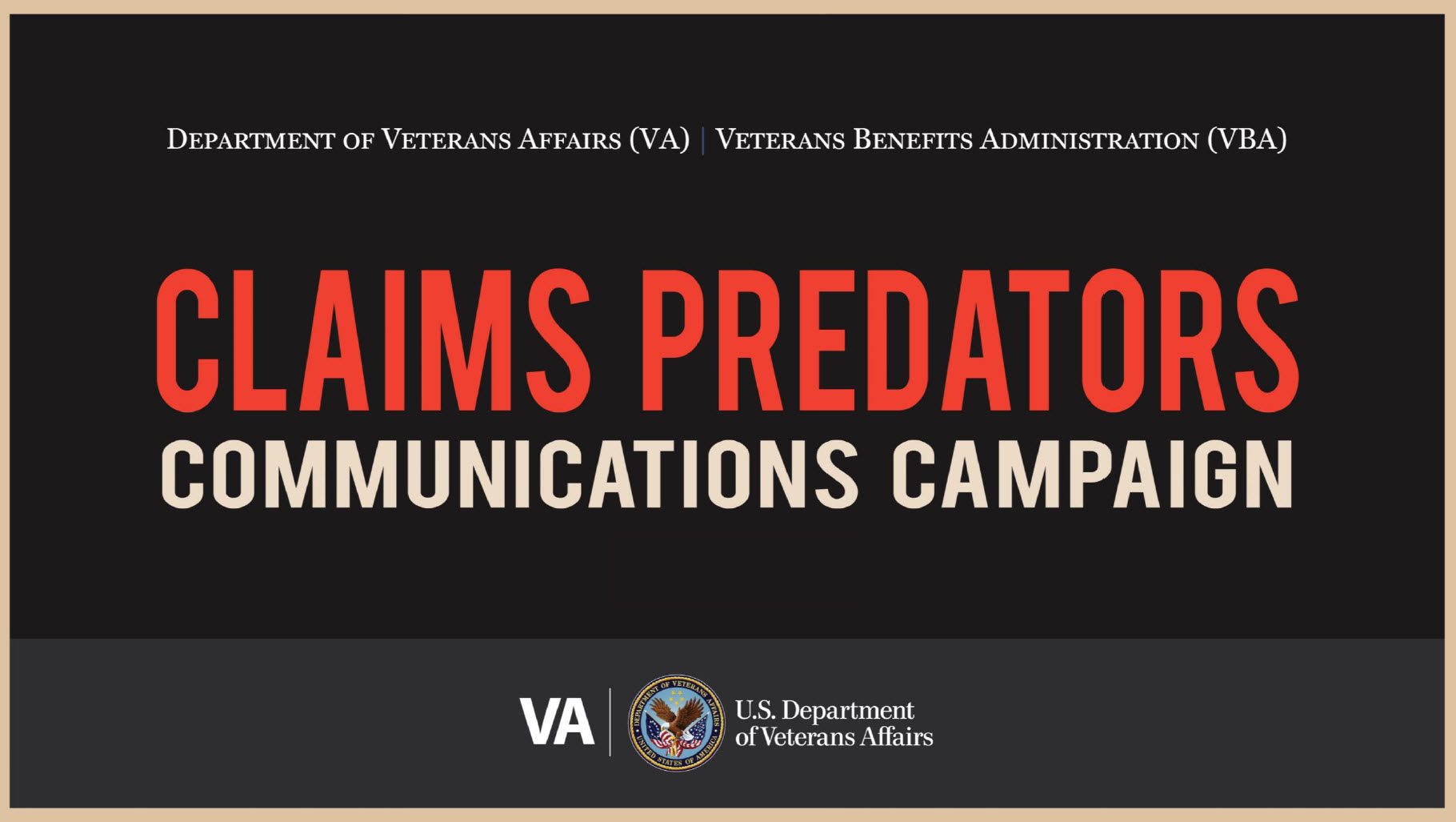 Claims Predator Communication Campaign.