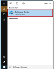 Screenshot of Software Center icon