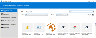Screenshot of Software Center programs